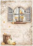Stamperia A4 rizspapír csom. - Golden Harmony window
