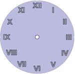 Penta collection Fa óralap kerek római számmal 2, 15 cm-es