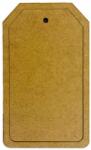 Stamperia MDF figura: Rectangular tag