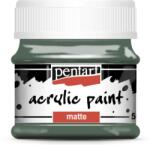 Pentart Matt akrilfesték 50 ml kekizöld