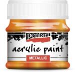 Pentart Metál akrilfesték 50 ml metál narancs