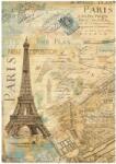 Stamperia A4 rizspapír, csom. - Around the world Paris