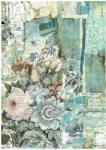 Stamperia A4 rizspapír csom. - Wonderland floral corner