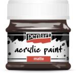 Pentart Matt akrilfesték 50 ml sötétbarna