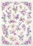 Stamperia A4 rizspapír csom. - Lavender flower pattern