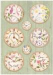 Stamperia A4 Rizspapír csom. - Create Happiness Welcome Home clocks