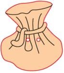 Penta collection Fafigura gomb 35 - erszény 10 db/csomag