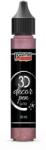 Pentart 3D dekortoll csillogó 30 ml rózsezüst
