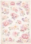 Stamperia A4 rizspapír csom. - Romance Forever floral background