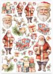 Stamperia A4 rizspapír csom. - Classic Christmas Santa Claus