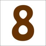 Penta collection Fabetű 25mm, 8 db/csomag 8