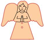 Penta collection Fafigura gomb 97 - angyal 10 db/csomag