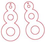 Penta collection Fafigura, 6 db/csomag - füli alap 225