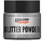 Pentart Színes csillámpor 19 g ezüst