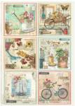 Stamperia A4 rizspapír csom. - Garden 6 cards
