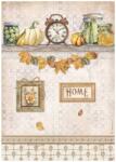 Stamperia A4 rizspapír csom. - Golden Harmony clock and pumpkins