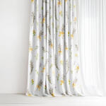 Goldea húsvéti dekor függöny - barka mintás 240x150 cm