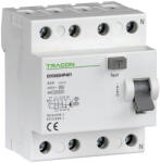 TRACON 40A, 100mA, 10kA, A/S EVOAGS4P401 Áram-védőkapcsoló, 4 pólusú 5997374230179