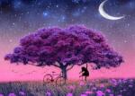 NORIMPEX - Puzzle Tablou Diamant: Copac violet 30x40cm - 1 - 39 piese