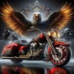 NORIMPEX - Puzzle Tablou Diamant: Motocicletă cu un vultur 30x40cm - 1 - 39 piese