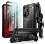 SUPCASE Set protectie Supcase Unicorn Beetle Pro, 2 folii sticla securizata incluse in pachet, compatibila cu Samsung Galaxy S26 Ultra, Negru (843439160729)