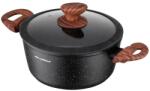 FLORINA Oala aluminiu FLORINA Master Black 24 cm 4L antiaderenta compatibila inductie manere Soft-Touch (1G9048)
