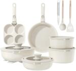 YASHE Set vase de gatit YASHE 20 piese cu maner detasabil antiaderent gri (BZD-DC03SKW)