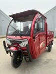 Saige Tricicleta electrica Farmer KH01 cu cabina inchisa, fara permis, Motor 2000W, Baterii 72V 45Ah, Autonomie 70km, Greutate suportata pana la 650 Kg (kh01 rosu)