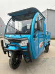 Saige Tricicleta electrica Farmer KH01 cu cabina inchisa, fara permis, Motor 2000W, Baterii 72V 45Ah, Autonomie 70km, Greutate suportata pana la 650 Kg (kh01 albastru)