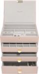 Stackers Casetă pentru bijuterii Stackers Classic cvadruplă roz deschis cu 3 sertare (76244)