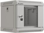 Lanberg rack cabinet 10" wall-mount 4U/300x300 (flat pack) with glass door grey (WF11-3304-10S) - TechnoGear