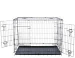 TRIXIE Home Kennel "M" - cușcă de interior (metal zincat, negru) pentru câini (78x62x55 cm)