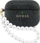 Guess Husă Guess PU 4G Classic Logo Pearl Strap pentru AirPods Pro 3 negru (GUAP3P4E4PSK)