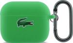 Lacoste Husă Lacoste Liquid Silicone Croc Logo pentru AirPods Pro 3 verde (LCAP3SLON)