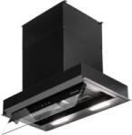 Turbionaire Hota incorporabila Turbionaire integrata TEN60BB, Putere de absorbtie 800 m3/h, Clasa A++, Iluminare LED, Dubla aspiratie, Sticla tratata termic, 60 cm, Negru (TEN60BB) Hota