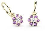 Cutie Jewellery Gyermek fülbevaló C1737-10-X-1 lila
