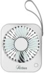 Ardes Mini-Ventilator de Masa Ardes AR5F03BT Portabil cu Baterie si Priza USB Maner din Piele Ecologica Diametru 10cm Alb (AR5F03BT) Ventilator