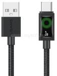 USAMS U92 adatkábel USB - Type-C, 120cm, FEKETE (SJ772USB01) (SJ772USB01)