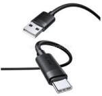 USAMS U94 adatkábel USB - Type-C, 100cm, FEKETE (SJ777USB01) (SJ777USB01)