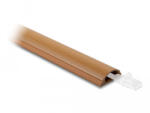 Delock Kábelcsatorna öntapadós 30 x 11 mm - hosszúság 1 m fahatású (20730) (20730) - flylite