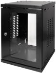 LogiLink Hálózati szekrény / fali állvány 10", 8U, összeszerelve, fekete (W09Z33B) (W09Z33B)