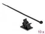 Delock Fekete, 37 x 18 mm-es kábelfogó H 300 x Sz 4, 8 mm - kábellel (18880) (18880) - flylite