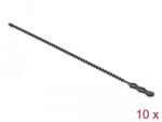 Delock Újrahasználható kötöző Hx 210 x Sz 4, 5 mm 10 db. fekete (18966) - flylite