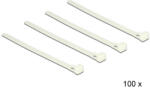 Delock Kioldható kábelkötegelők, fehér szín, 150 x 7, 2 mm (H x Sz), 100 darab (18638) (18638) - flylite