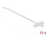 Delock kábelkötegelő címkével 100x2.5mm, 10darab fehér (18954) (18954) - flylite