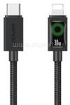 USAMS Xiaomi Redmi Note 17 / iPhone 14 Plus / iPhone 14 Pro Max U92 adatkábel Type-C - lightning, 120cm, FEKETE (SJ774USB01) (SJ774USB01)