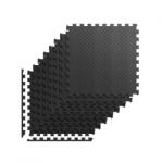 Athler Fitnesz szőnyeg, edzőszőnyeg 180 x 180 cm vízálló és csúszásmentes, 8 darab, fekete (AT-HAWK-20)