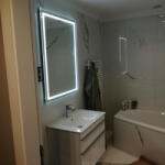 LED Mirror Studio LED tükör négyzet 50x70 cm körben világító (LEDT-NK-50-70)