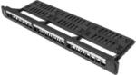 Lanberg Panou de conexiuni panou de conexiuni Lanberg gol 24 porturi 1U cu organizator pentru modulele keystone negru (PPKS-1124-B)