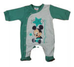 AB ABR Hosszú Ujjú Elől Patentos Pamut Rugi - Szürke-Zöld - Mickey Egér 50